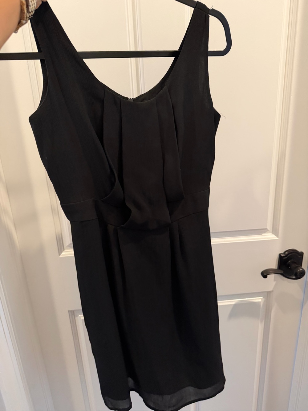 W118 by Walter Baker Black Pleated Sheath Mini Dress